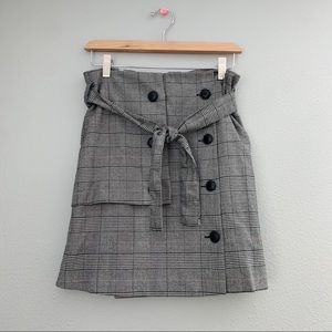 Zara Plaid Mini Skirt